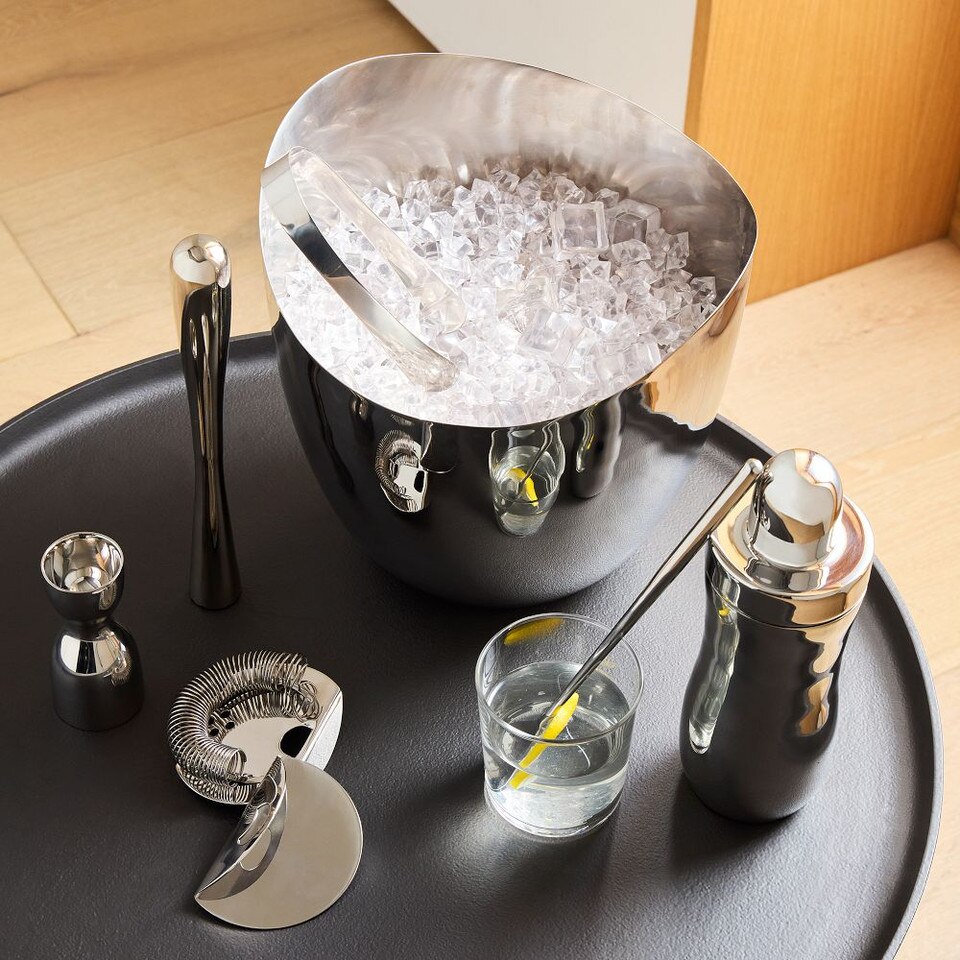 Organic Stainless Steel Barware Collection West Elm Australia